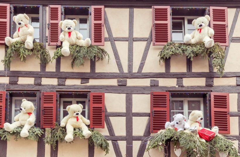 The city of Colmar is decorated for Christmas.