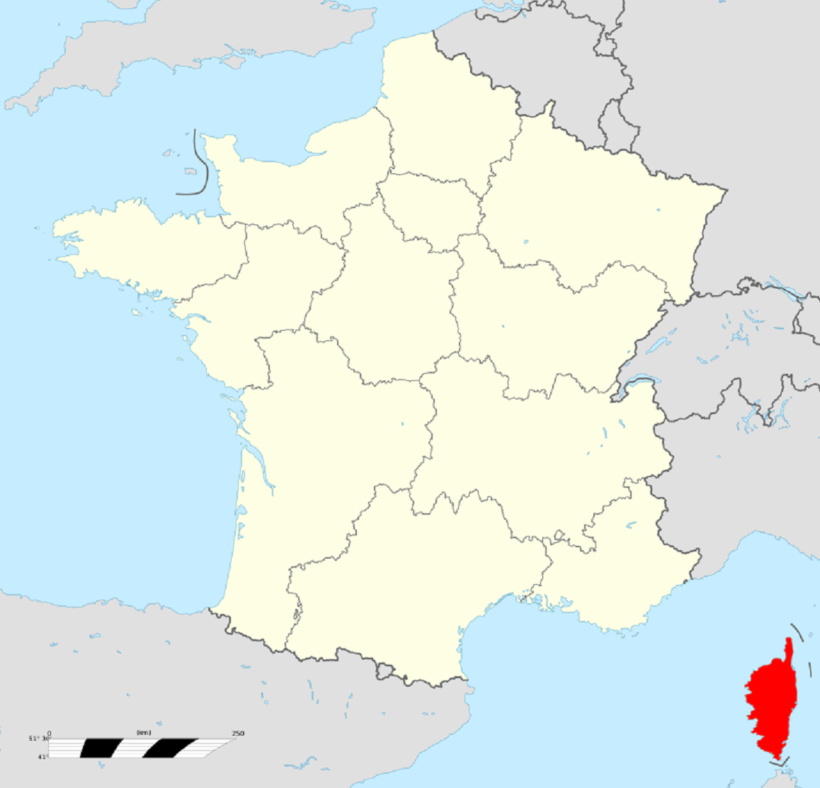 LA CORSE CARTE